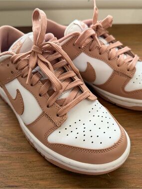 Nike Dunk Low White Pink Rose Women’s Sneakers Shoes